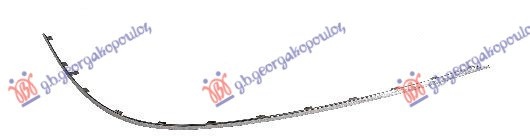 Shirit në parakolpin e pasëm anësor krom
