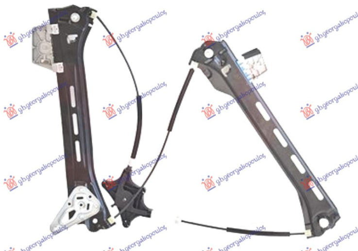 Ngritës/rregullator për dritaren e përparme elektrik (pa motor)