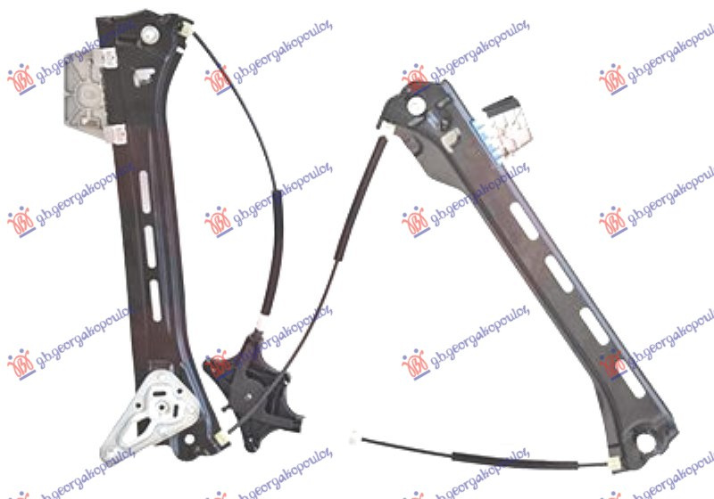 Ngritës/rregullator për dritaren e përparme elektrik (pa motor)