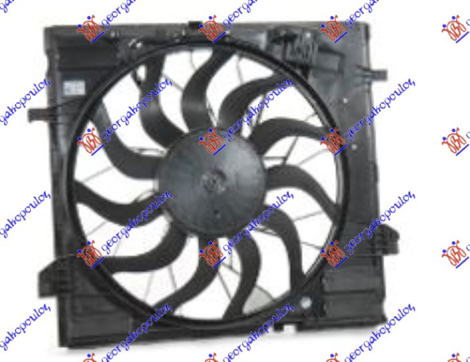 Ventilator komplet 3.5-5.5 benzinë - 2.2-3.0 dizel (505mm) (850W) (4 pinë)