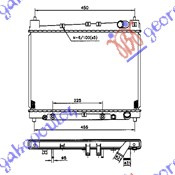 Radiator për motor 1,3-1,5 (35x49) (marsh automatik)M