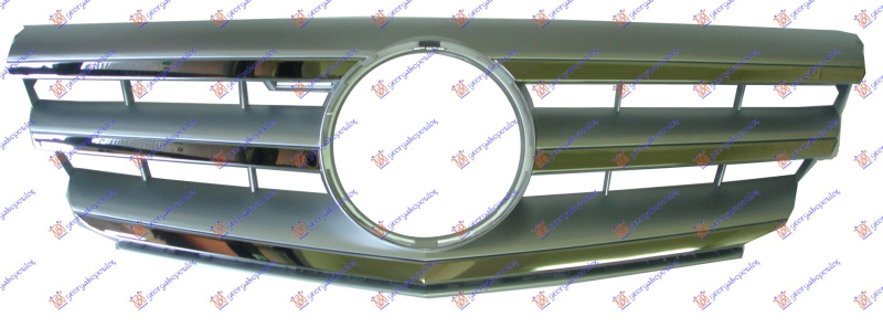 Maskë pvc/grilë (krom/e argjendtë)