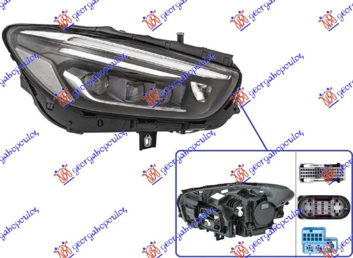 Fenerë FULL LED (sistem adaptues për ndriçim (afs) (pa logo) (HELLA)