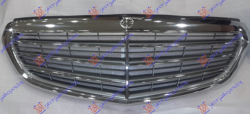 Maskë pvc/grilë e argjendtë komplet/krom (elegance)
