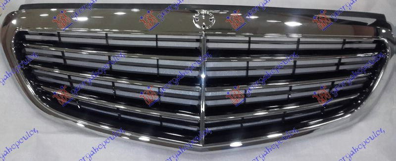 Maskë pvc/grilë me ngjyrë të zezë komplet/krom (elegance)