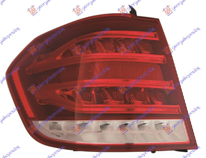 Dritë stop e jashtme (karavan) FULL LED (bazë e kuqe) (E)