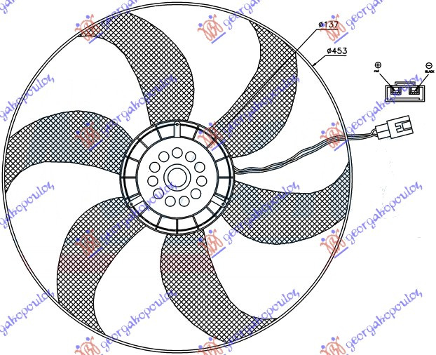 Ventilator komplet benzinë/dizel