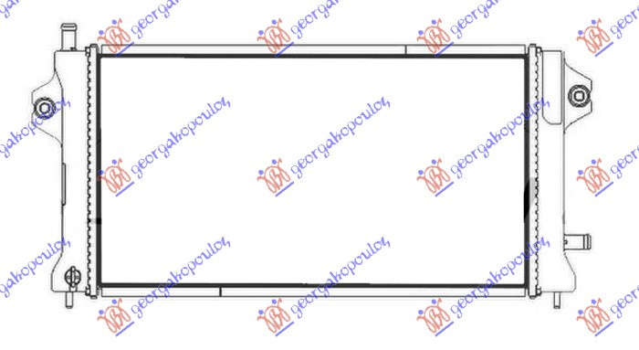 Radiator shtesë për motor 2.0 hibrid (525x280x25) (KOYO)