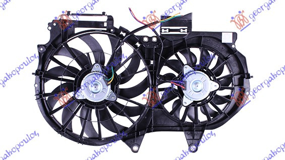 Ventilator komplet (dopio) 1.6-1.8-2.0 benzinë - 1.9-2.0 TDi dizel (380/280mm)