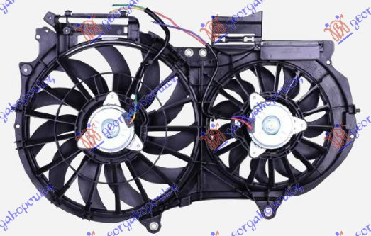 Ventilator komplet (dopio) 2.4-3.0-3.2 benzinë (380/280mm)