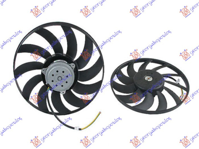 Ventilator (Motor + helikë) benzinë/dizel (380mm) (400w)