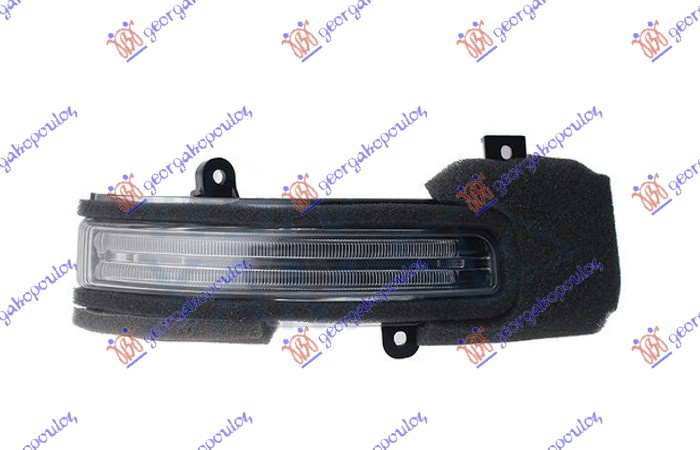 drita pulsuese në pasqyrë LED