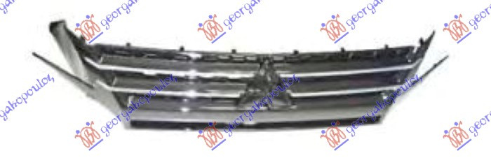 Maskë pvc/grilë me shirit krom