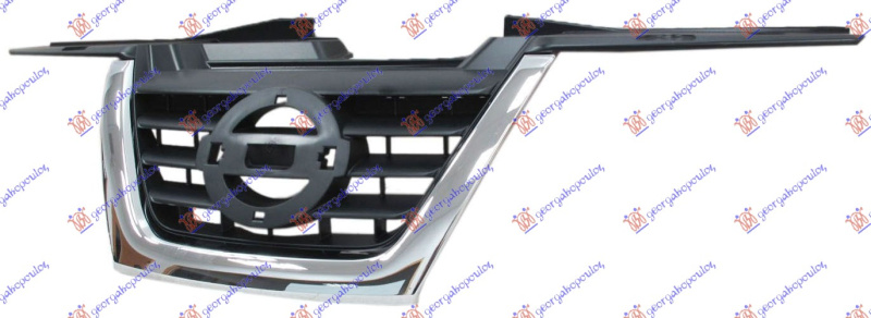 Maskë pvc/grilë (qendrore) me shirit krom