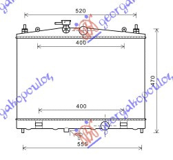 Radiator për motor 1.6 i16V (38x60x16) (KOYO)