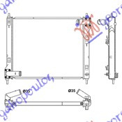 Radiator për motor 1.6 DIG-T benzinë (marsh manual) (507x425) (KOYO)