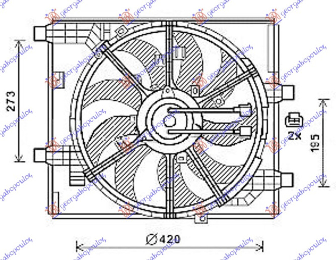 Ventilator komplet 1.6 DIG-TURBO