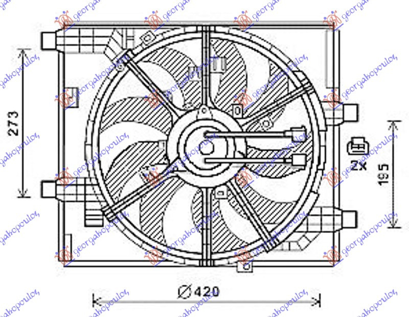 Ventilator komplet 1.6 DIG-TURBO