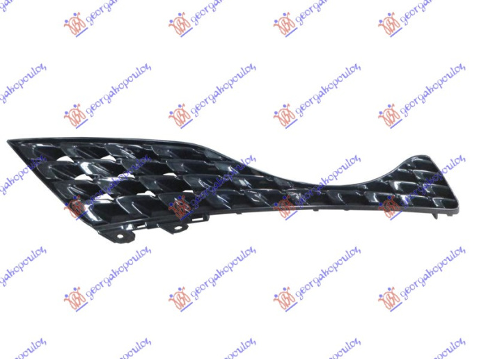Grilë e maskës pvc me ngjyrë të zezë