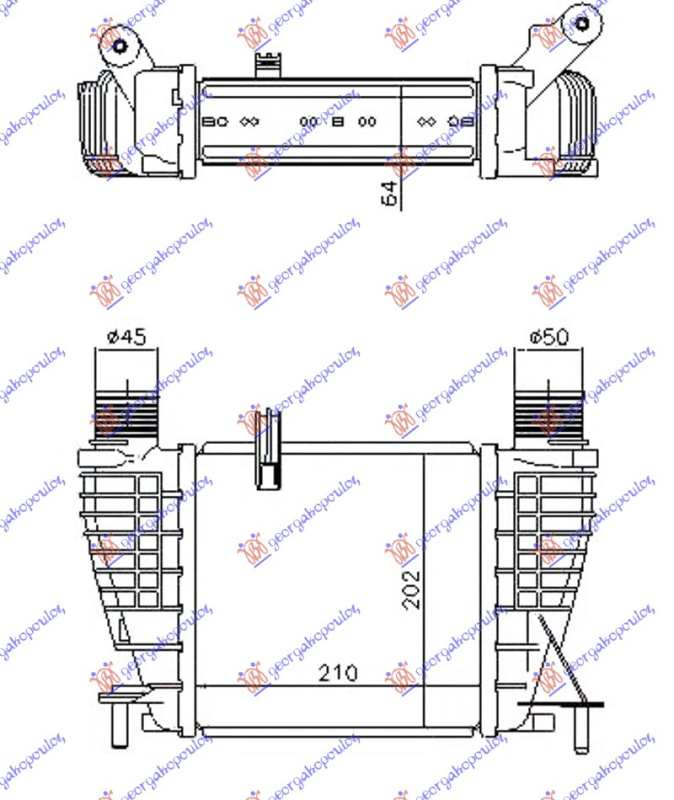 Interkuler 1.5 dizel (210x205x64)