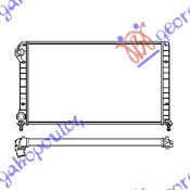 Radiator për motor 1,2-1,6i-1,9D-JTD pa kondicioner (64x41.5x30)