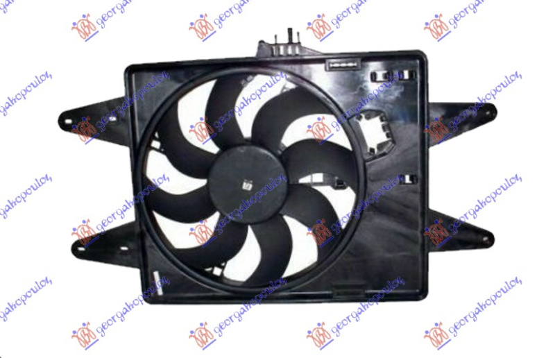 Ventilator komplet (1.2-1.6 benzinë -1.9 dizel) pa kondicioner