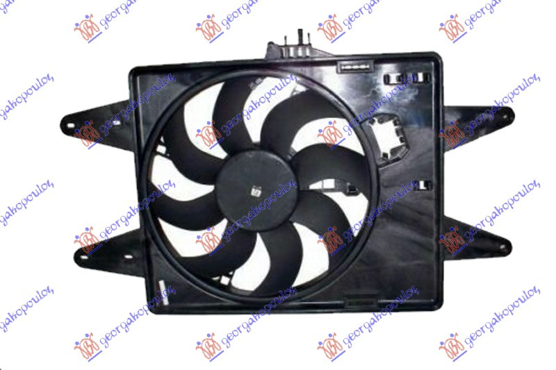 Ventilator komplet (1.2-1.6 benzinë -1.9 dizel) pa kondicioner