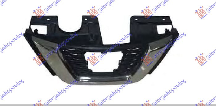 Maskë pvc/grilë komplet me shirit krom(me hapje për kamerë) (me hapje për stema katrorë)
