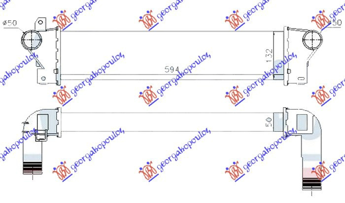 Interkuler 2.0 Td4 dizel 00- (594x132x50)