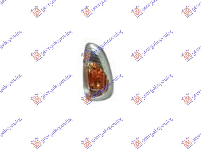 drita pulsuese në pasqyrë meDritë pozicioni (16w) (reflektor i verdhë)