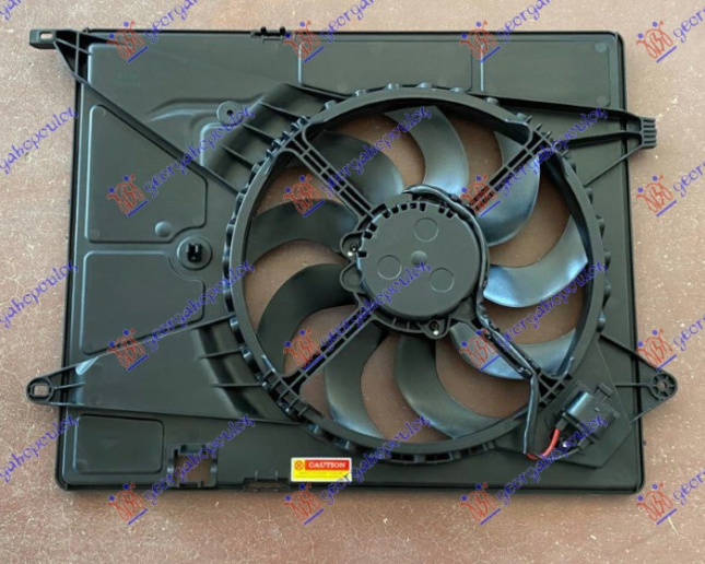Ventilator komplet (i vetëm) 1.4i 16v TURBO (400mm) (4 pinë)