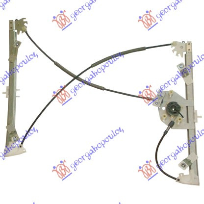 Ngritës/rregullator për dritaren e përparme 3 dyer elektrik (pa motor) (А cilësi)