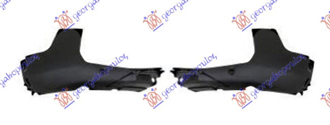 Spoiler për parakolpin e përparëm (set) (me hapje për sensorë + kamerë)
