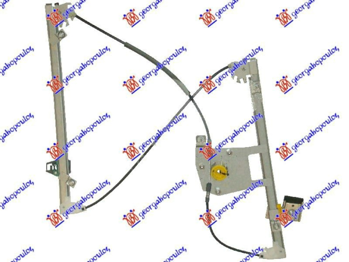 Ngritës/rregullator për dritaren e përparme 3 dyer elektrik (pa motor) (А cilësi)