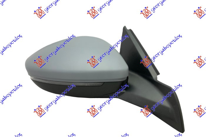 Pasqyrë elektrike me ngrohje (gati për ngjyrosje) (me drita pulsuese LED + sensor) (8 pinë) (xham i lakuar)