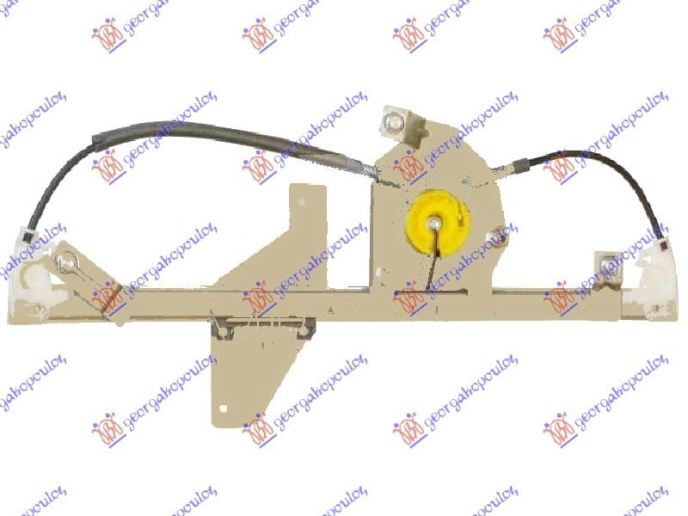 Ngritës/rregullator për dritaren e pasme elektrik (pa motor)