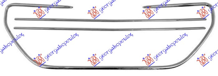 Kornizë dhe shirit Maskë pvc/grilë krom