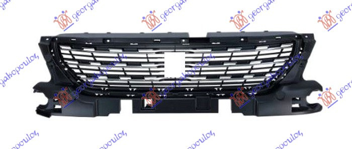 Maskë pvc/grilë me shirita krom