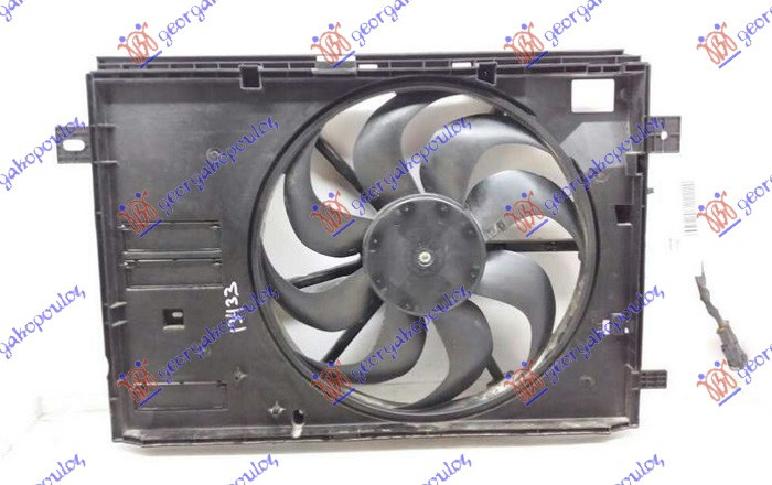 Ventilator komplet benzinë/dizel (i vetëm) (2 pinë) (430mm)
