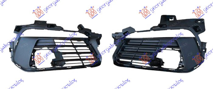 Grilë në parakolpin e përparmë (me drita të mjegullës) (për FULL LED far) (set)