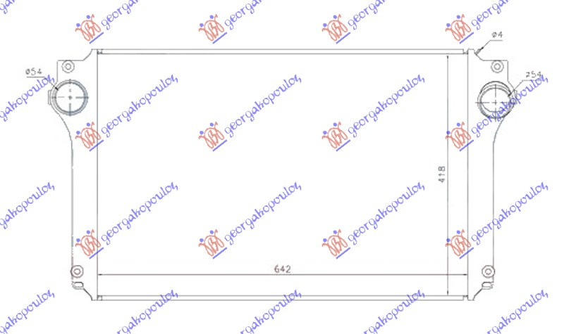 Interkuler 2.0-2.2 D4D dizel 05- (642x418x26)