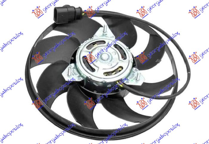 Ventilator (Motor + helikë) benzinë (280mm) (3 pinë)