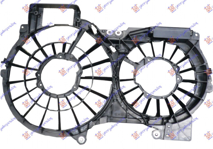 Difuzor/mbajtës për ventilator dopio benzinë/dizel