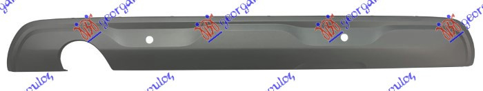 Shirit në parakolpin e pasëm i poshtëm me hapje për shkarkim tubë shkarikimi argjendtë (me hapje për sensor parkimi)