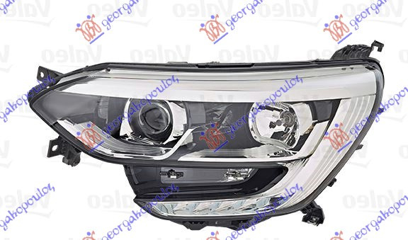 Fenerë elektrik (H7/H7) krom me LEDDritë ditore (VALEO)