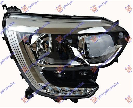 Fenerë elektrik (H7/H7) krom me LEDDritë ditore (E) (TYC)