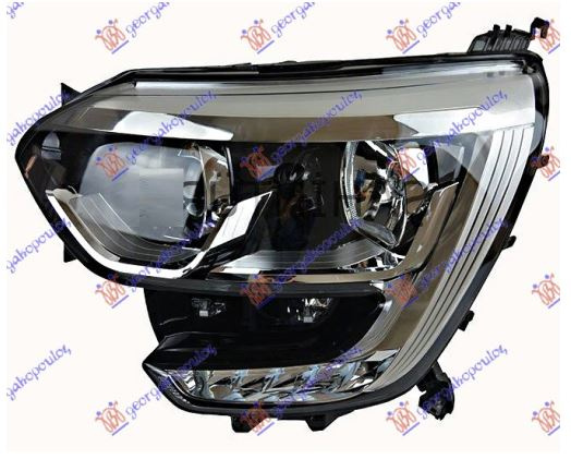 Fenerë elektrik (H7/H7) krom me LEDDritë ditore (E) (TYC)
