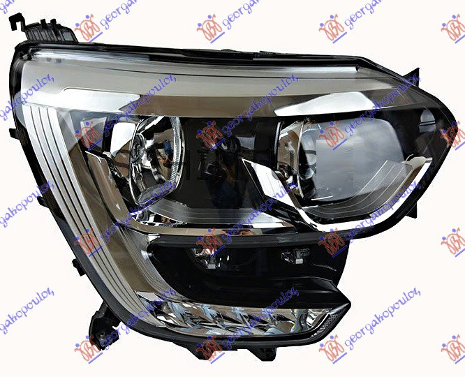 Fenerë elektrik (H7/H7) krom me LEDDritë ditore (VALEO)