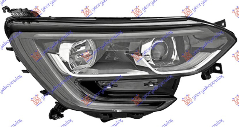 Fenerë elektrik (H7/H7) me ngjyrë të zezë me LEDDritë ditore (VALEO)