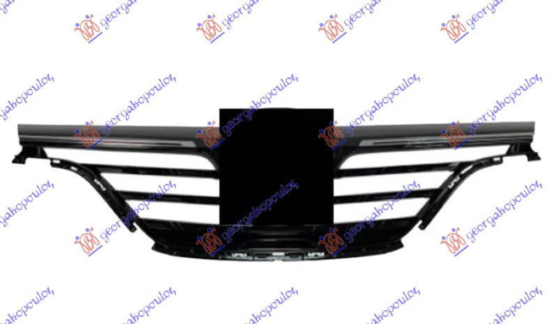 Maskë pvc/grilë me 2 shirita krom
